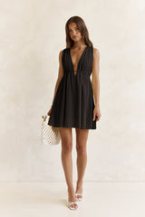 Spritz Of The Sun Mini Dress Black