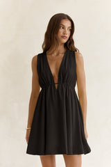 Spritz Of The Sun Mini Dress Black