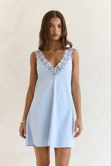 Inner Reflections Mini Dress Blue