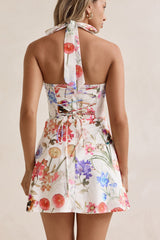 Wildflowers Halter Mini Dress Multi