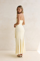 Crystal Sands Halter Maxi Dress Yellow