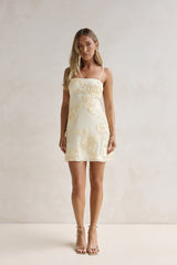 At The Bar Mini Dress Yellow