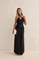Lost In Dreams Mesh Maxi Dress Black