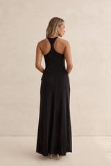 Lost In Dreams Mesh Maxi Dress Black