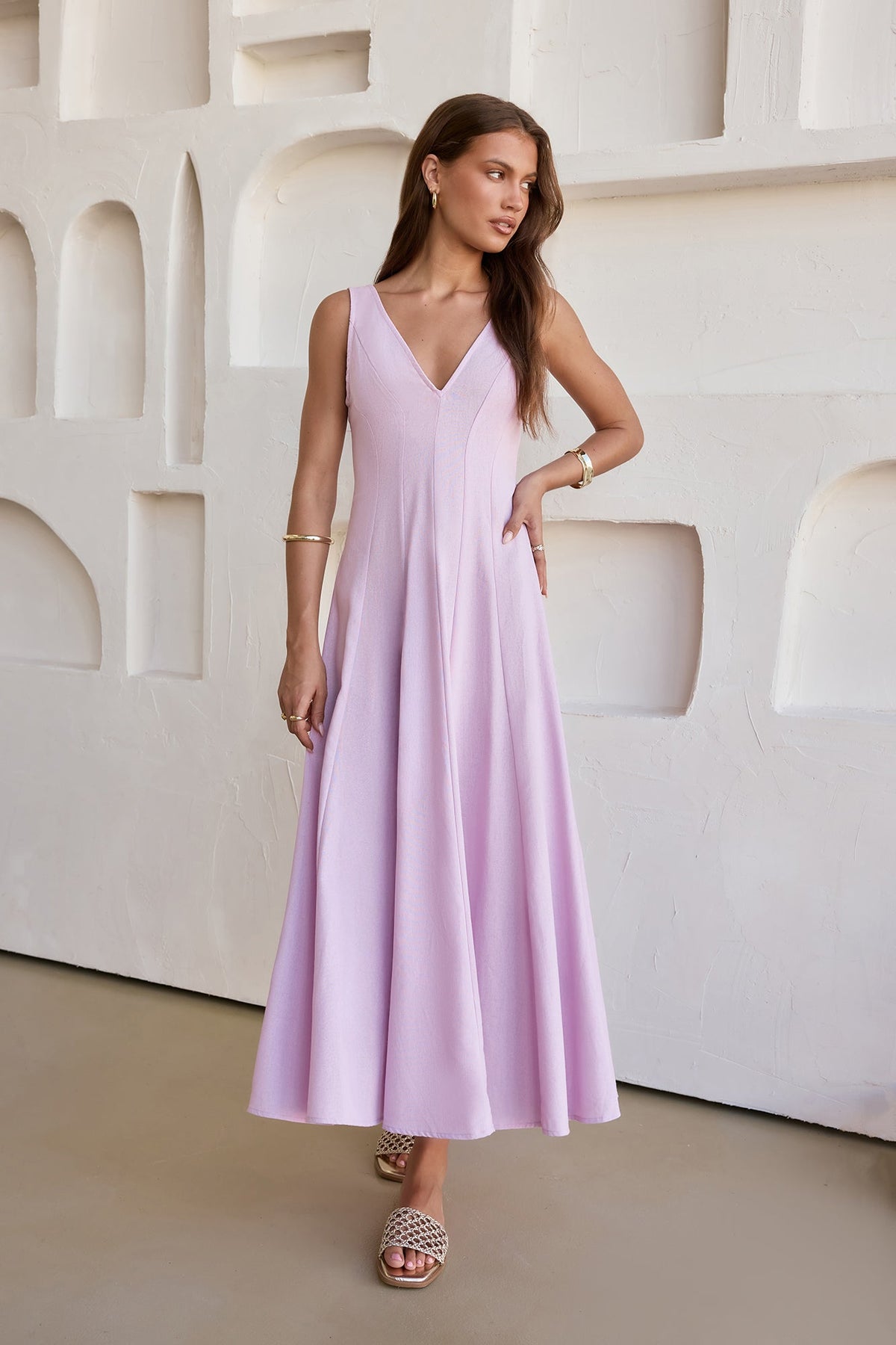 Open Meadows Maxi Dress Lilac