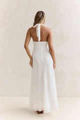 World Of Wonder Halter Maxi Dress White