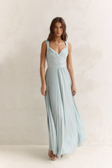 Song Of The Sky Plisse Maxi Dress Sage