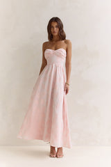Wishes Deep Within Strapless Maxi Dress Pink