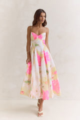 Field Of Wishes Maxi Dress Yellow Floral