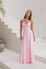 Lost In The Skies Maxi Dress Pink