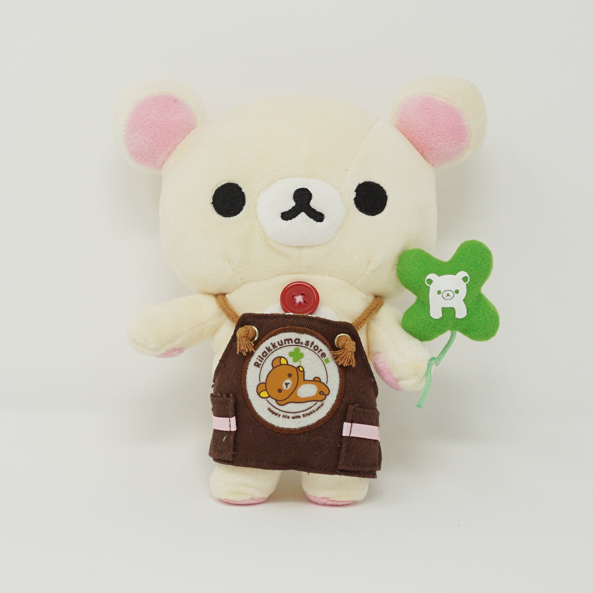 2008 Korilakkuma Store Worker with Clover Plush - Rilakkuma Store Limited - San-X