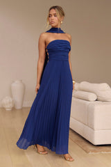 Rosewater Roads Strapless Maxi Dress Navy