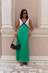 Pocket Of Sunshine Slip Maxi Dress Green