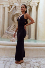 Goddess Glow Maxi Dress Black