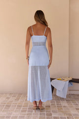 Summer Runway Maxi Dress Blue