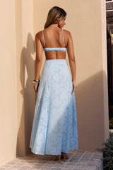 Lost In The Skies Maxi Dress Blue