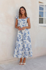Bloom By Bloom Maxi Dress Blue