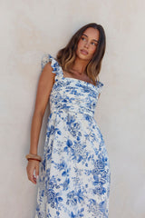 Bloom By Bloom Maxi Dress Blue