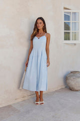 Rising Suns Midi Dress Blue