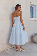 Rising Suns Midi Dress Blue