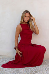 Nalla Maxi Dress Cherry