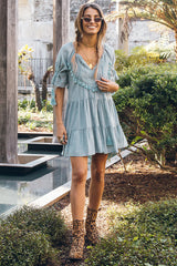 Wave After Wave Dress Sage