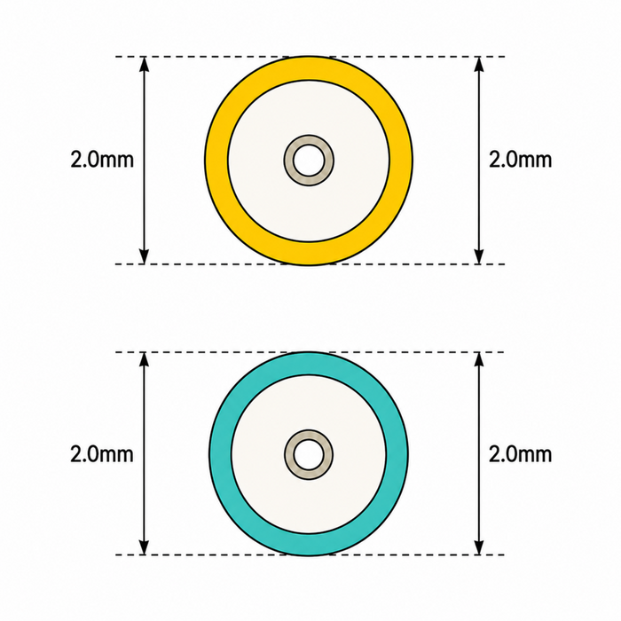 SC to SC Simplex 2.0mm Patch Cables - BendSafe